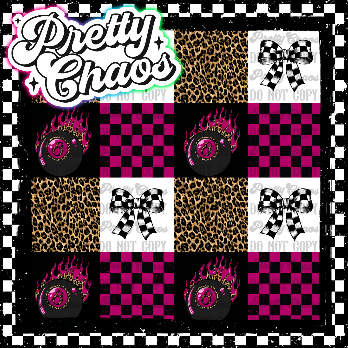 8 Balls and Bows Seamless