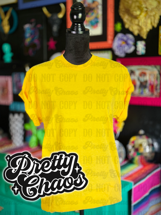 Yellow Gildan Mockup