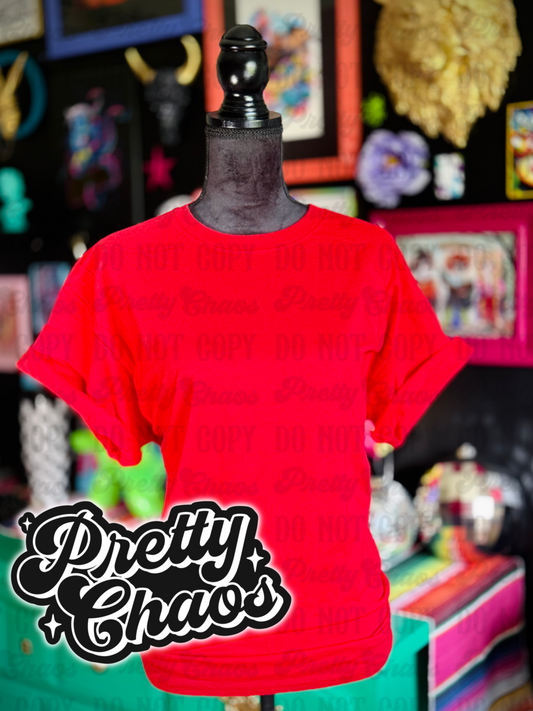 Red Gildan Mockup