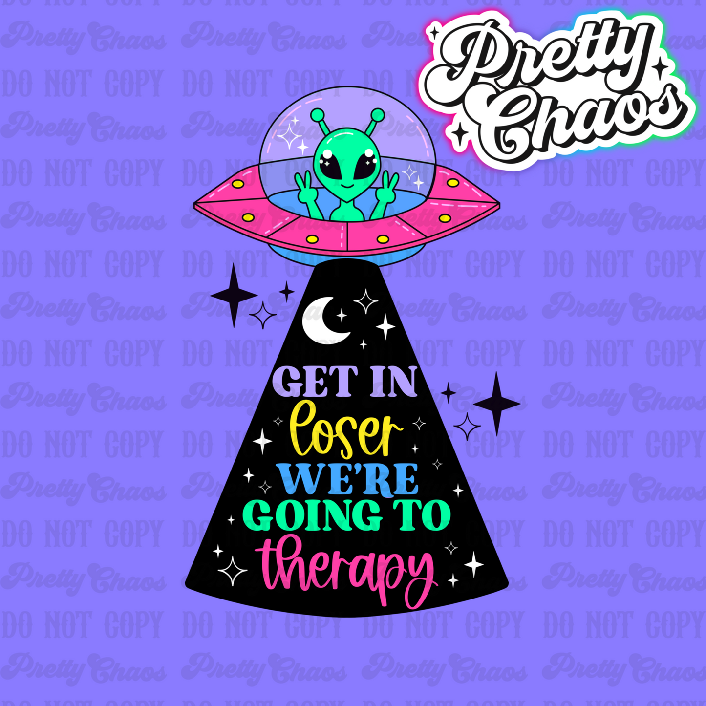 Going to Therapy UFO PNG