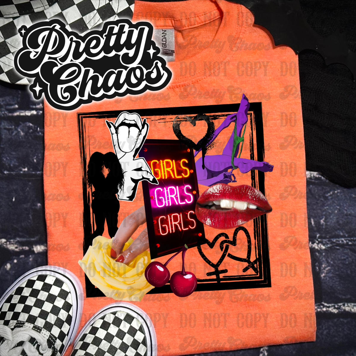 Girls, Girls, Girls Seamless & PNG