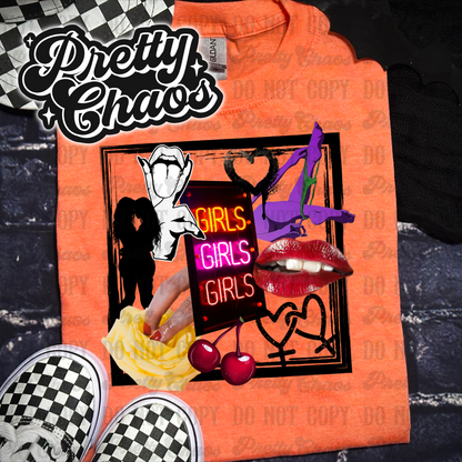 Girls, Girls, Girls Seamless & PNG