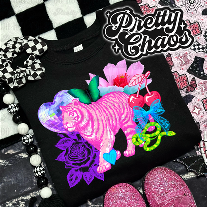 Trendy Tiger Seamless & PNG